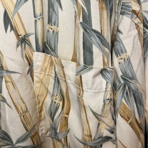 Jamaica Jaxx Mens Short Sleeve Silk Button Down Shirt Hawaiian Vacation Size M - Picture 8 of 8